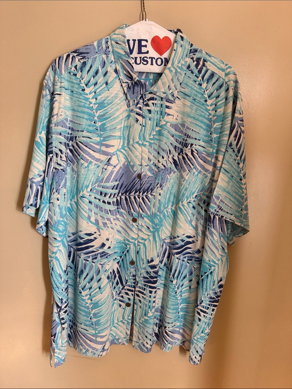 Tommy Bahama Adult Tropical Blue Printed Shirt